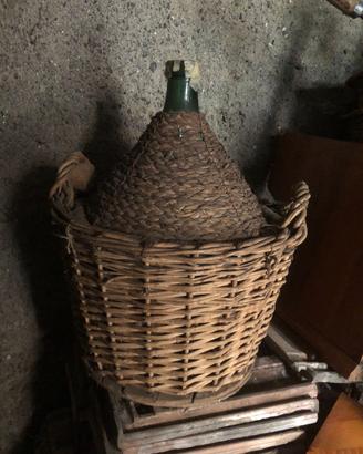 damigiana impagliata-vintage
