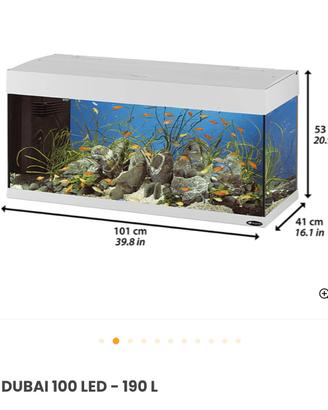Acquario Dubai Ferplast 190 litri