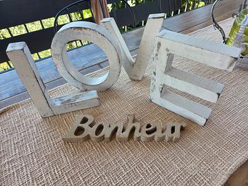 Scritta decorativa LOVE
