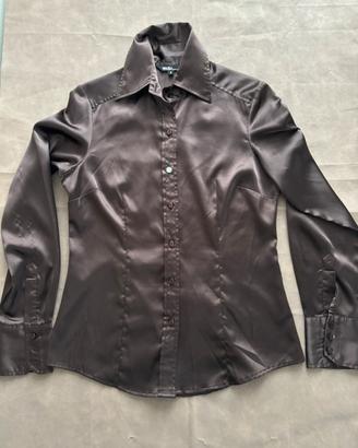 Camicia donna elegante raso come nuova taglia S