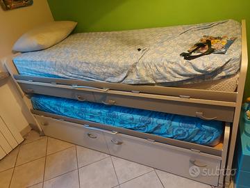 Letto bambini con cassetti