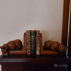 reggilibri in legno artigianali vintage