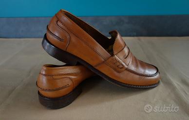 Mocassini Marrone cuoio, N°42,5 -“Franco Fedele”