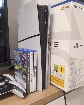 Playstation 5 slim disc edition 1TB 2 joystick