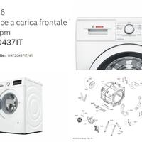 Ricambi originali Bosch Lavatrice serie 6 WAT20437