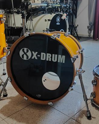 Batteria X-Drum in Acero- misure (12" - 14" -18")