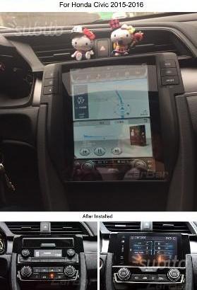 Navigatore honda civic dal 2016 android hd 10,4 hd