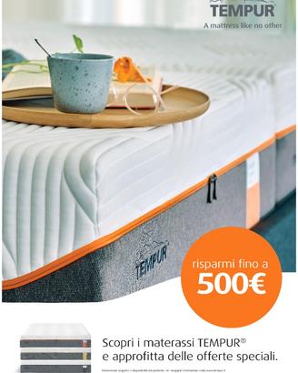 Materasso Tempur matrimoniale SUPER SCONTI