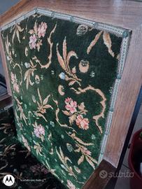Poltrona/trono originale d'epoca, in velluto