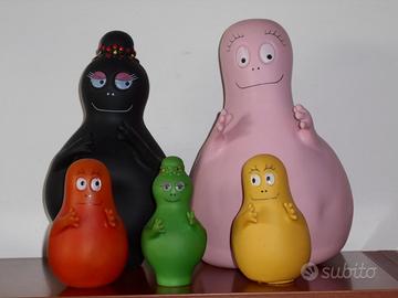 Barbapapà Fabianplastica anni 70 Famiglia in gomma