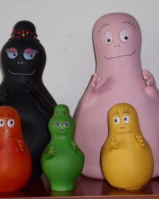 Barbapapà Fabianplastica anni 70 Famiglia in gomma