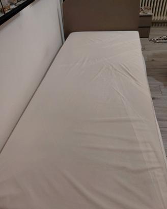 letto singolo con rete e materasso