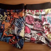 2 boxer da uomo con fantasia colorata 