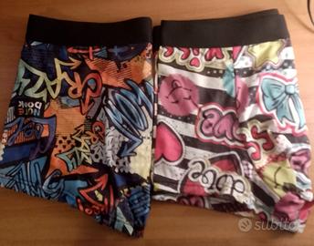 2 boxer da uomo con fantasia colorata 