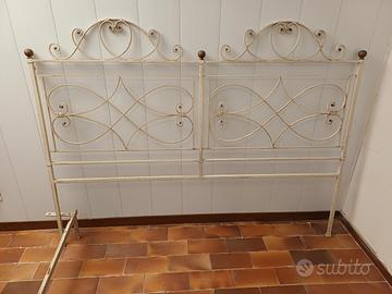 Testata letto matrimoniale in ferrobattuto  con sp