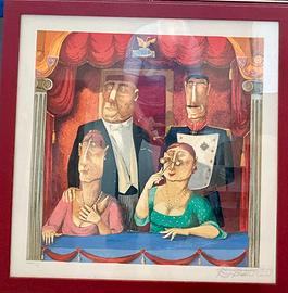 Litografia con cornice