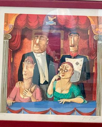 Litografia con cornice