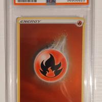 Pokemon PSA 9 Energia fuoco Champions Path reverse