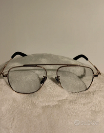 Occhiali gold fotocromatici azzurri corretti