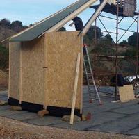 Struttura in legno circolare da terminare