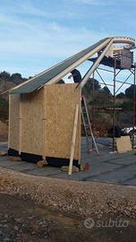 Struttura in legno circolare da terminare