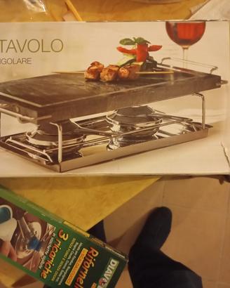 Grill da tavola con pietra ollare