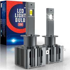 H1 luce LED 16000LM 100W 12V , 6500K Bianca