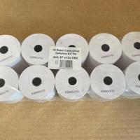 10 Rotoli Calcolatrice mm 57 x Ø12 x D60