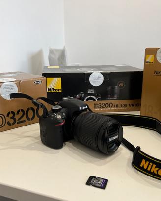 Nikon D3200 macchina fotografica reflex come nuova