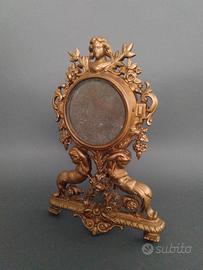 Specchio Ostensorio in metallo dorato