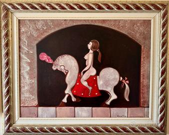 Quadro Donna a Cavallo - Rowlia