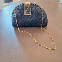 Borsa vintage in midollino blu💥💥