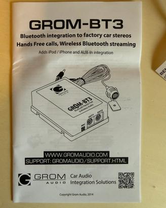 Interfaccia GRom Audio BT3