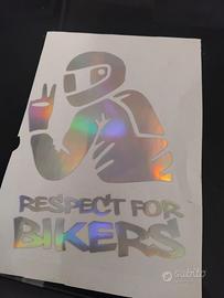 Adesivo respect for bikers