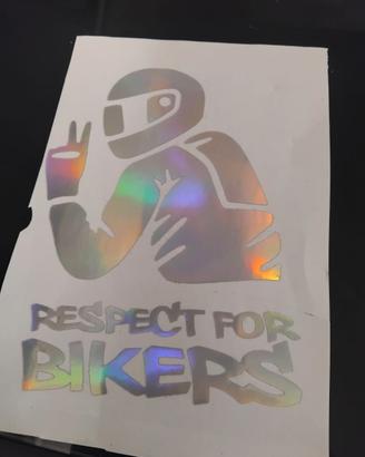 Adesivo respect for bikers