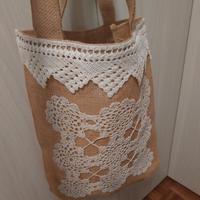 borsa da spiaggia in juta