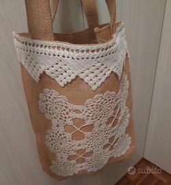 borsa da spiaggia in juta