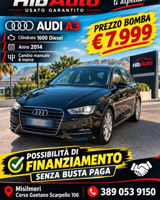 AUDI A3 CILINDRATA 1600 DIESEL ANNO 2014 