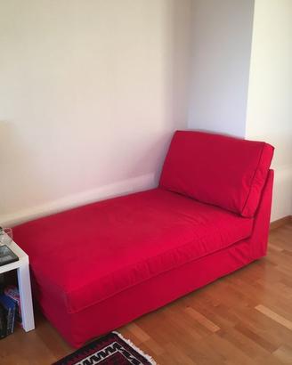 Chaise longue kivik ikea rossa