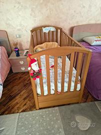 lettino culla in legno