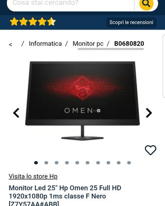 Monitor Omen HP 144hz