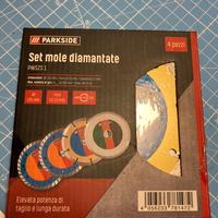 SET MOLE DIAMANTATE PARKSIDE 4 PEZZI