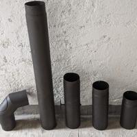 Tubi stufa legna 120 pesanti acciaio nero 