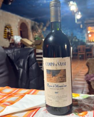 Vino rosso di montalcino 1992