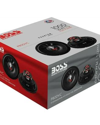 Coppia Subwoofer Boss Audio P80DVC 20 cm doppia bb