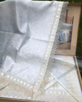 Completo letto matrimoniale misto seta