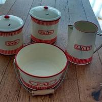 Barattoli Country Francese in Latta - Shabby Chic