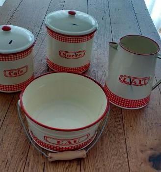 Barattoli Country Francese in Latta - Shabby Chic