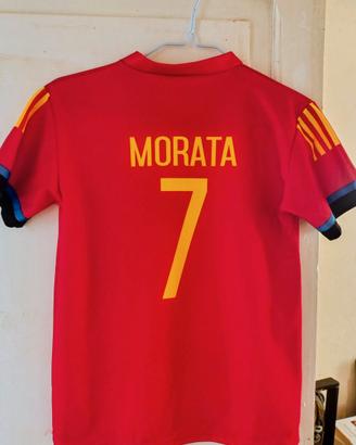 Maglietta replica Morata Spagna