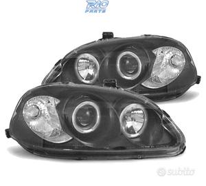 FARI HONDA CIVIC 96-98 ANGEL EYES FONDO NERO